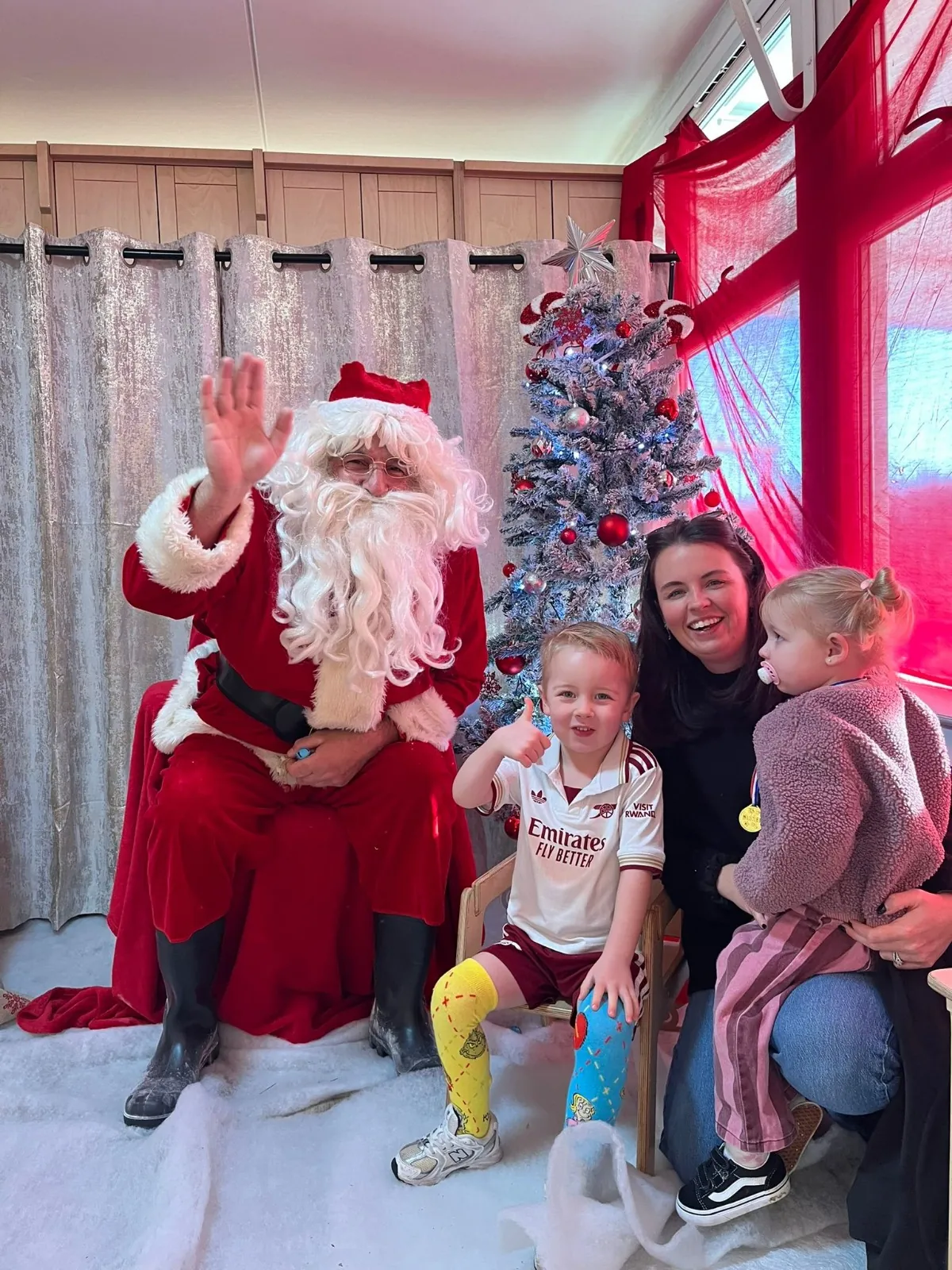 When Santa came to Mini Morgans Nursery in Hertford